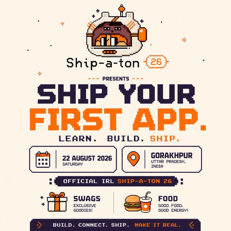 ARC x Shipaton Learn Build Ship event artwork.
