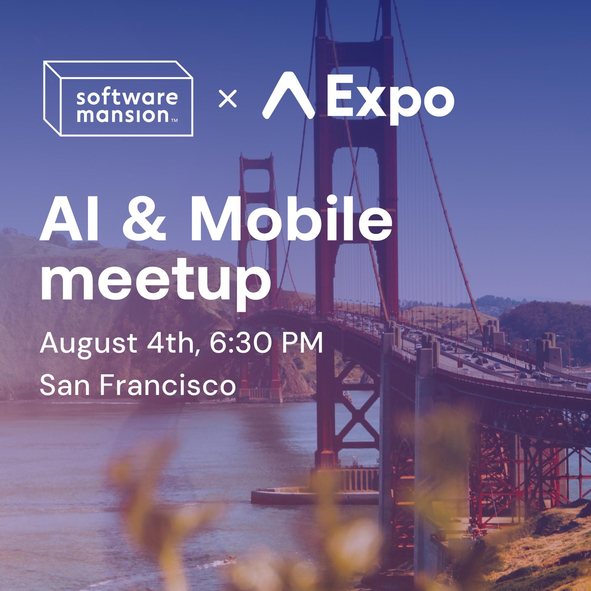 AI and Mobile meet-up by Software Mansion event artwork.