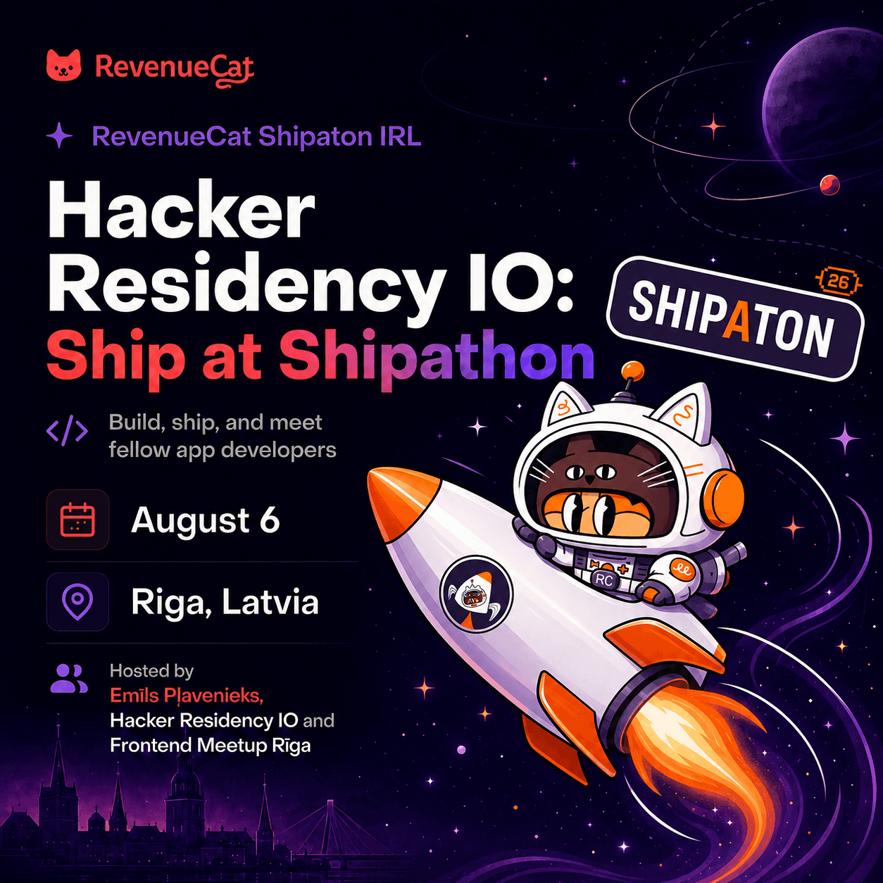 Hacker Residency IO Ship at Shipaton event artwork.