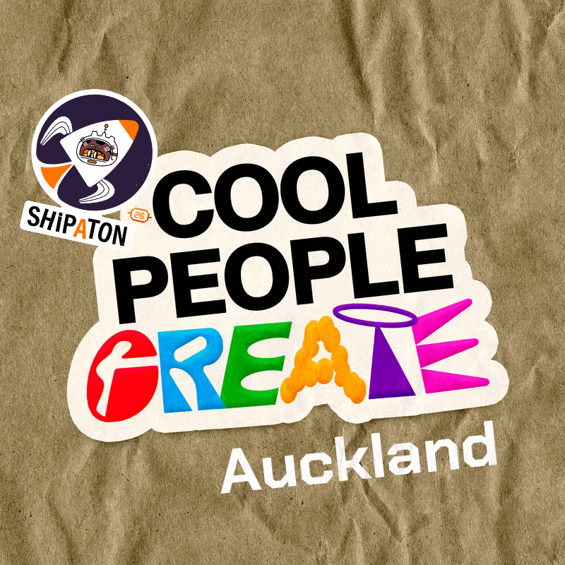 Shipaton Auckland Code, Coffee & Build event artwork.