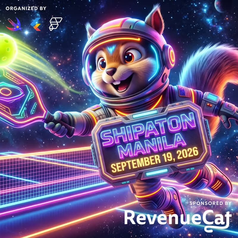 Shipaton Manila 2026 event artwork featuring a neon astronaut cat.