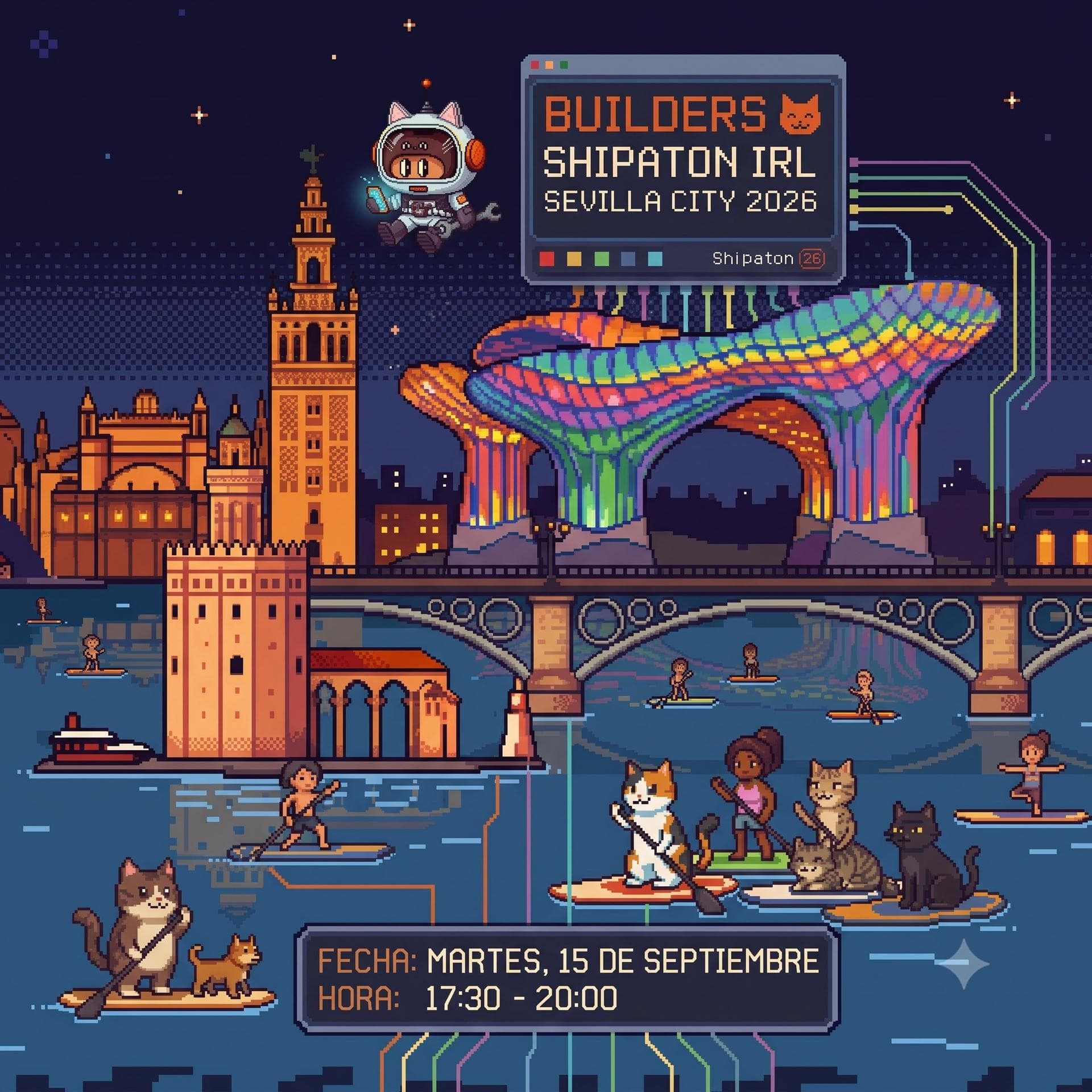 Shipaton Sevilla City event artwork.