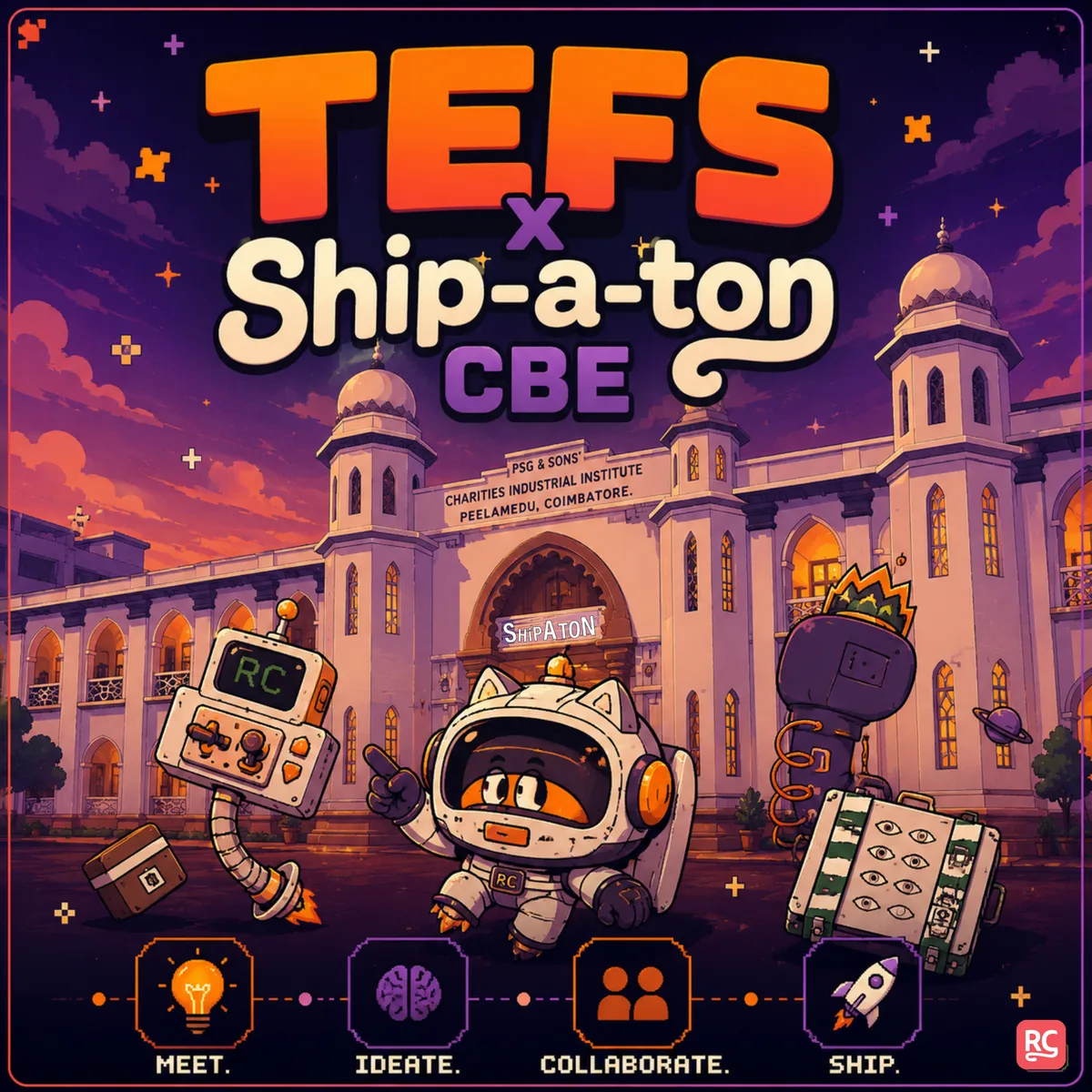 TEFS x Shipaton Coimbatore event artwork.